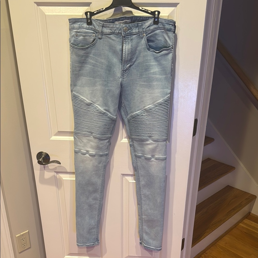 PacSun Stacked Skinny Jeans Men’s 34x34 – Light Wash Trend Fit